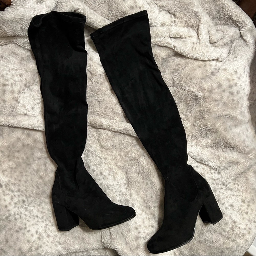 Over The Knee Faux Suede Boots